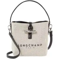 在飛比找蝦皮購物優惠-Longchamp bag 原創帆布水桶包單肩包斜挎包手提包