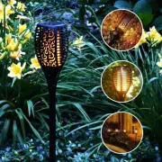 12/96 LED Flame Lawn Lights Outdoor Solar Night Light Colorful Water Fountains