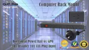 6 Way Rack Mount Server Power Board Rail GPO 1RU 10A SAA Master Switch