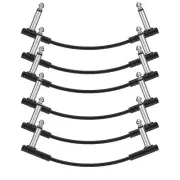 Donner Patch Cable For Guitar Effector Black 6Pcs Usb High Speed