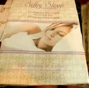 MARKDOWN-STANDARD SIZE SATIN PILLOWCASES (2)--WHITE--COMES WITH HIDDEN ZIPPER XX