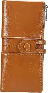 [SAFIGLE] Antique Style Anti-Magnets Lady Purse Vintage Wallet for Women Pu Leatherette Clutch Smooth Zipper