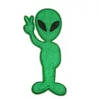 Iron On Patch Embroidered ALIEN No Sewing Patches For Clothes Jeans
