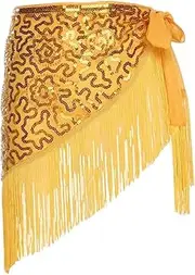 [STARTIST] Belly Dance Hip Scarf for Women with Tassels Performance Costume for Party