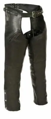 Leather King Slash Pocket Chaps w/ Side Set Gun Holster Strap SH1123