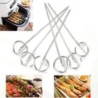 10/15/20pcs Stainless Steel Vertical Skewers Barbecue Skewers Grilling
