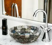 Agate Sink / Wash Basin / Agate Stone Sink / Natural Agate Wash Basin Decor