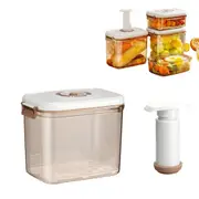 2.7L Vacuum Food Storage Container with Lid Strainer Vacuum Pump Airtight Meal Prep Container