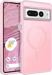 BENTOBEN for Google Pixel 7 Pro Case [Compatible with Magsafe] Translucent Matte Magnetic Pixel 7 Pro Case Slim Shockproof Women Men Protective Phone Cases Google Pixel 7Pro 6.7", Tender Pink