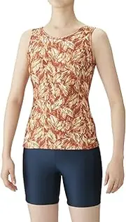 [arena] FLA-2931W Women's Fitness Swimsuit, Large Color Snap Separates (Insert Fit Pad)