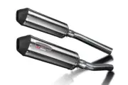 Delkevic 13.5" Stainless X-Oval Slip-On Exhaust Suzuki DL1000 V-Strom 2002-2012