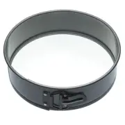 Mastercraft Black 25cm Non-Stick Springform Glass Base Baking Round Cake Pan