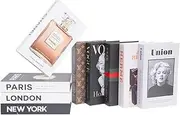 9 pcs Decorative Faux Books Set for Home Decor,for Coffee Table or Shelf/Living Room/Bedroom/Wall, Fashion Theme/City Theme