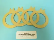 WWII Shakespeare Aircraft (4) Throttle Quadrant Friction Discs Stearman L-19 etc