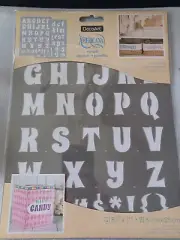 Americana Alphabet Stencils Funky (Upper & Lower case DECO ART) NEW letters
