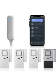 Door Window Alarm with APP Alerts - 5 Pack - with delay Alarm Sensor, Instant...