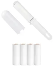 Mini Lint Roller Travel Size Refillable On The Go Lint Roller with Cap and 4 ...