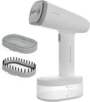 BLACK+DECKER BXGS1600E | Steamer | 1600W | 25g/min | Ceramic Sole | Self-Cleaning Function | Heating Light | Anti-Drip System | Electronic Pump System | Ready to Use in 30 Seconds