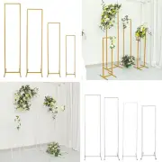 4 Metal Floral Display Frame Rectangle BACKDROP STAND Wedding Arch Set Party