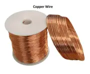 Bare Copper Wire 1/4 Lb./ 10,12,14,16,18,20,22,24,26,28,30 Ga (Half Hard)