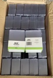 50 Packs of 10 HF Hobby 130pt Point 3x4 Thick Toploader Full Case 500 Toploaders