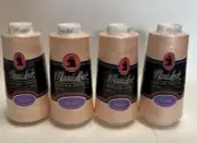 4 Large Cones Maxi-Lock Serger Thread 3000 Yard 100% Polyester Thread Shrimp Pin