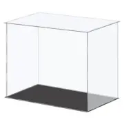 Acrylic Display Case Plastic Cube Storage Box Dustproof Showcase 41x26x35.5cm
