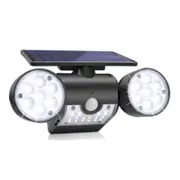 30 LEDs Solar Light Dual Head Solar Lamp PIR Motion Sensor Spotlight Waterproof Outdoor Adjustable Angle Lights