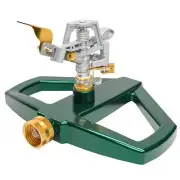 Hourleey Pulsating Impact Sprinkler with Metal Base Heavy Duty Circular Zinc ...