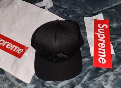 Mens Supreme Handstyle 6-panel Snapback Hat FW23 w/ Receipt Sticker Bag (NWT)