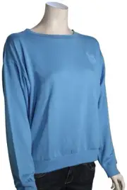 Roxy Surfing By Moonlight Pullover Sweatshirt - Azure Blue - New