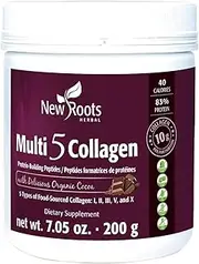 Multi 5 Coco Collagen Powder Supplement (Types I, II, III, V and X) for Skin Hair Nail Joint - Hydrolyzed Collagen - Dairy & Gluten Free - 12g per Serving - Chocolate Flavor, 7.05 oz