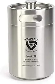 Mini Stainless Steel Growler Ss Keg 5L 304 (174MM X 280MM) Home Brew