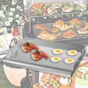 Cooking Griddle Flat Top Plate Insert Nonstick Convenient Removable Handles 23"