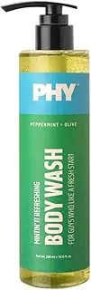 Phy Mintin' It Refreshing Body Wash | Nourishing Olive Oil & Refreshing Peppermint | 100% Vegan, No Sulphates, Parabens & Silicones |Unparalleled Freshness | 300 ml
