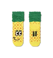 Yellow Pineapple Kids Socks | Organic Cotton Toddler Socks Yellow, Green, Black