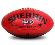 Sherrin Kangaroo Brand Size 4 Football - Red