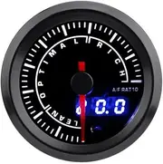 Adjustable 7 Color 2'' 52mm Air/Fuel Ratio Gauge A/F Ratio Car Gauge Meter for 12V Auto Gasoline Car Vehicles