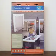 PetSafe Aluminum Pet Door Medium 1 lb - 40 lb Freedom Doogie Door Open Box