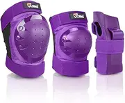JBM Adult & Kid Knee Pads Elbow Pads and Wrist Guards Full Protective Gear for Roller Skating Inline Skating Scootering Skatingboarding Riding