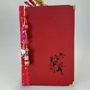 Vintage Red Cover Valentine Themed Junk Journal with Vintage Ephemera