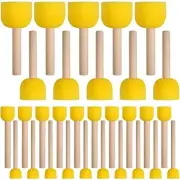 30 Pcs Round Sponges Brush Set Round Sponge Brushes for Painting Paint Spon