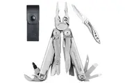 Leatherman Surge Stainless Steel Multi Tool & Leather Sheath & Skeletool KBX