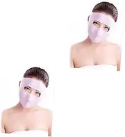 FOMIYES 2pcs Beauty Facemask Facial Mask Mask Anti-sag Face Mask Cheek Slimming Mask Anti-wrinkle Facemask