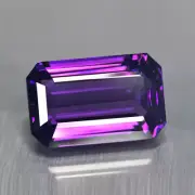 28.26Ct Emerald Cut_Premium Unheated AAA+ Vivid Blue Amethyst _Bolivia