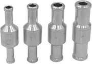 6/58/9/10/12mm Aluminium Alloy One Way Check Valve Fuel Non Return Check Valve Petrol Diesel for Car Automobile Oil Water Pumps(10mm,1PCS)