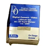 Digital Optics Digital Camera/Video Lithium Ion AC/DC Rapid Charger 110/220V NOS
