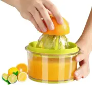Citrus Orange Juicer, Lemon Manual Hand Squeezer with Built-in Measuring Cup