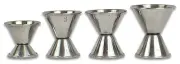 Professional Bartender Jigger Set stainless steel barware 4Pcs Bar Tools New