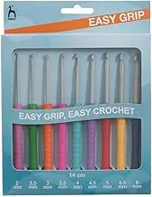 Pony P39810 Easy Grip Crochet Hook Set, Multi, 15 x 1.5 x 16 cm